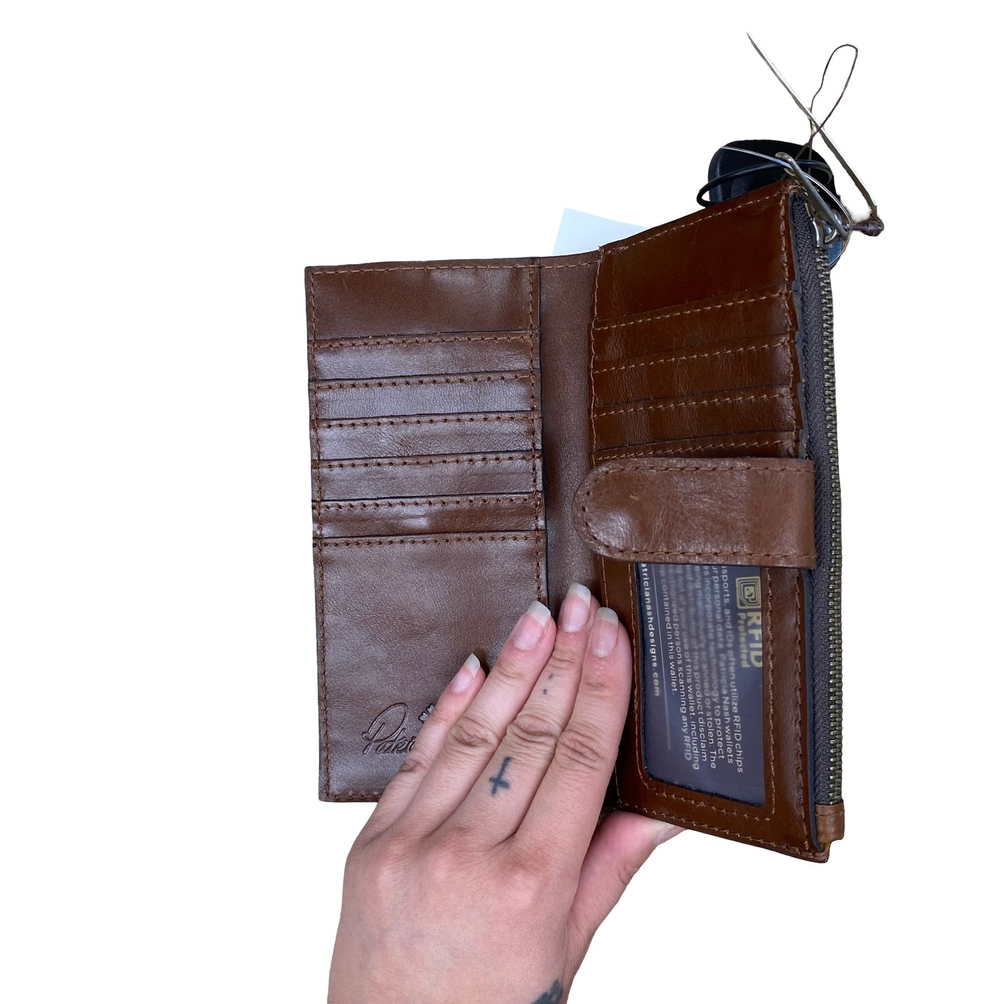 Wallet Designer By Patricia Nash In Brown, Size:Medium
