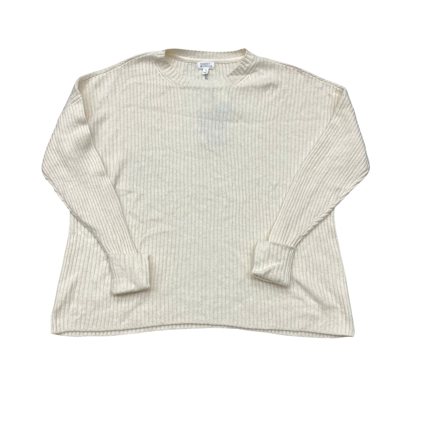 Sweater By Market & Spruce In Cream, Size:2X