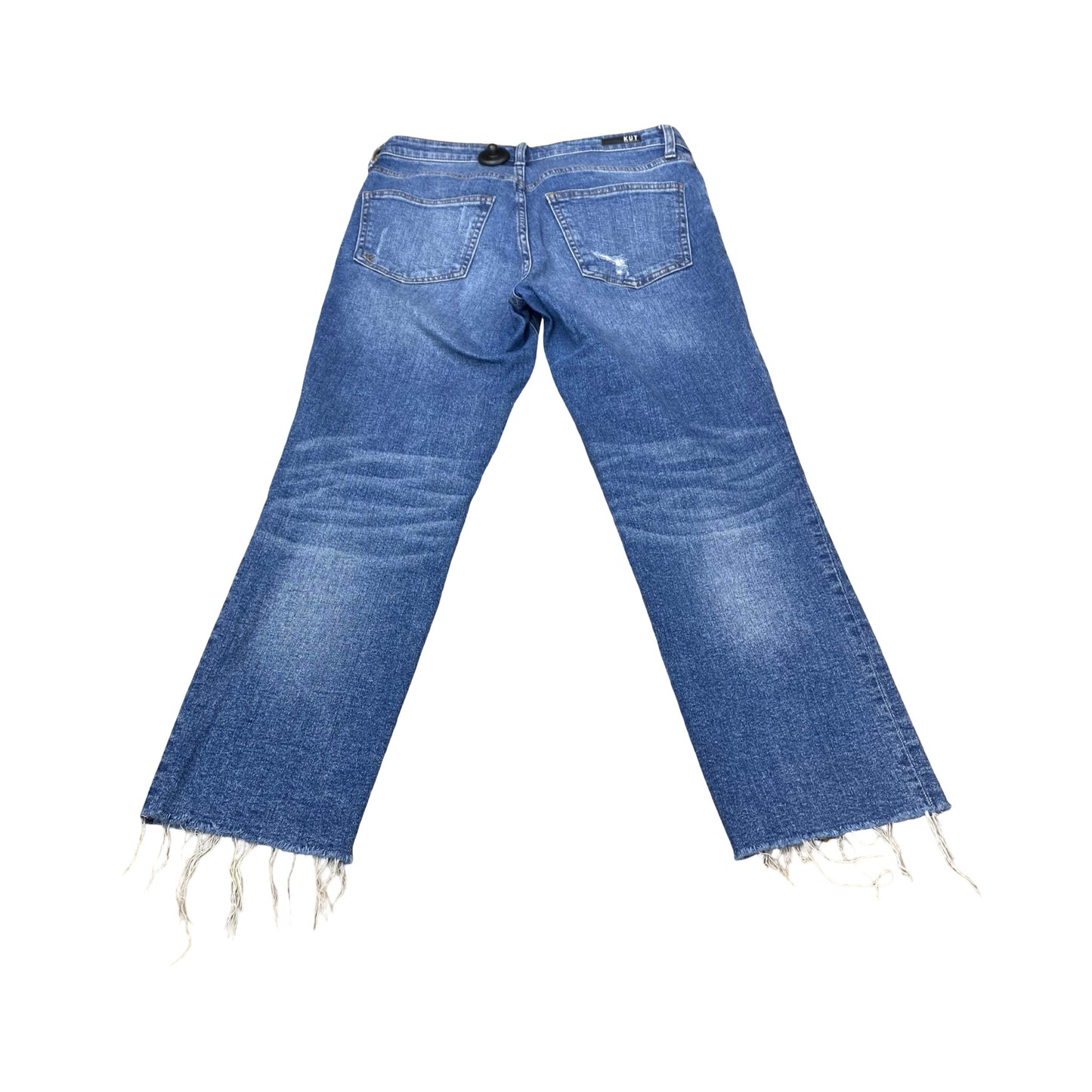 Jeans Straight By Kut In Blue Denim, Size:6