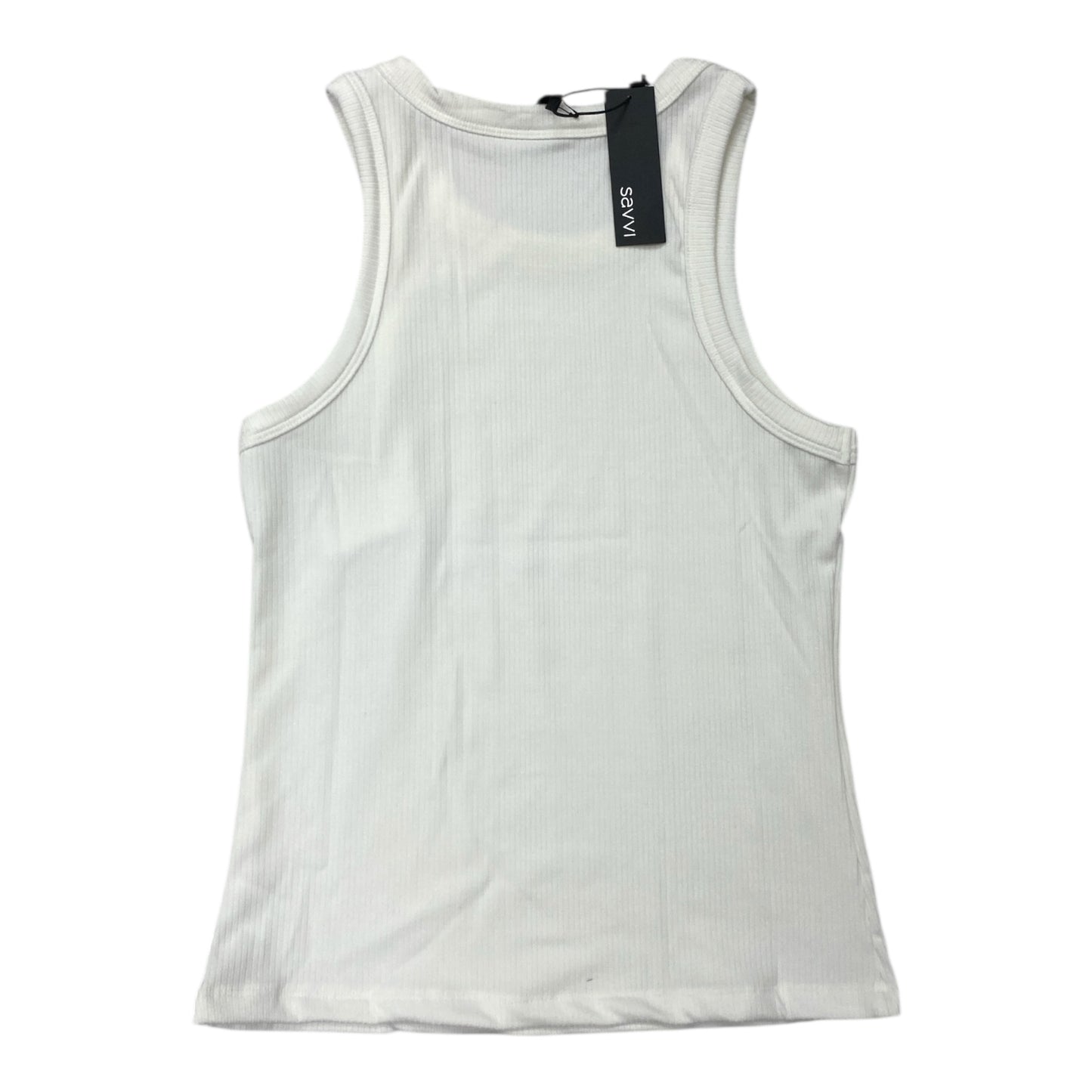Top Sleeveless By Savvi In White, Size:L