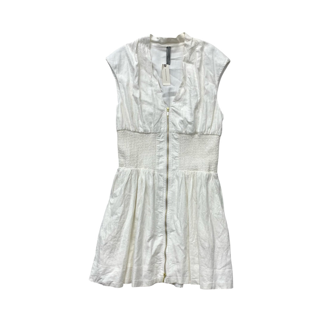 Dress Casual Midi By Anthropologie In White, Size:L