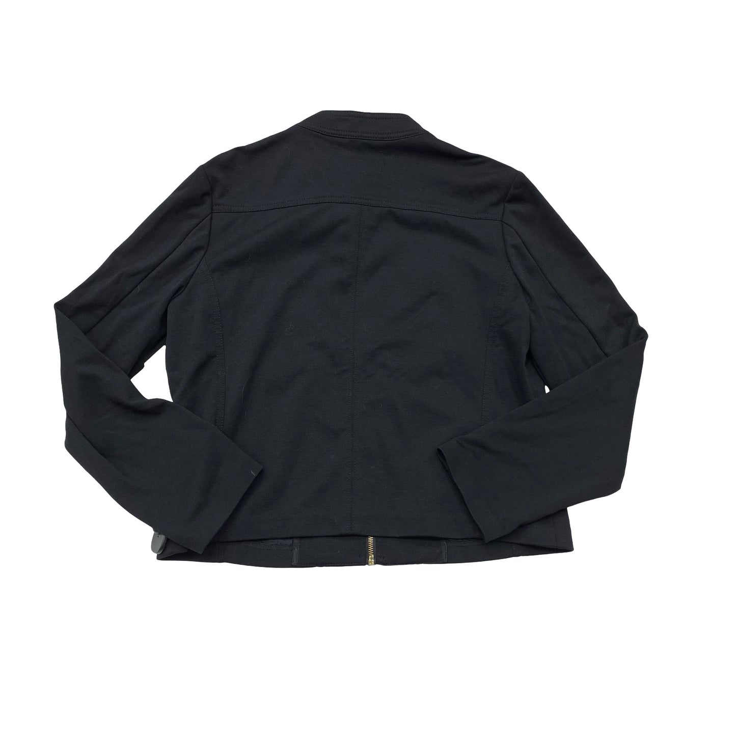 Jacket Moto By Michael By Michael Kors In Black & Gold, Size:L