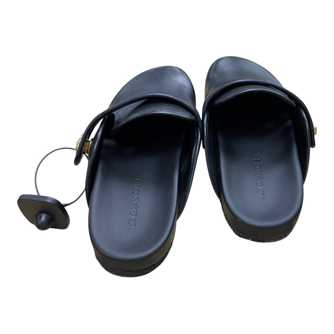 Shoes Designer By Coach In Black, Size:10