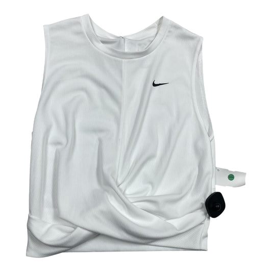 Athletic Tank Top By Nike Apparel In White, Size:M