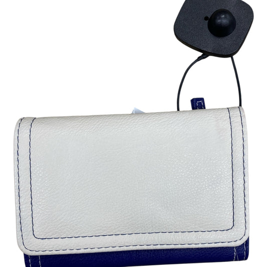 Wallet By Cmc In Blue & Cream, Size:Small