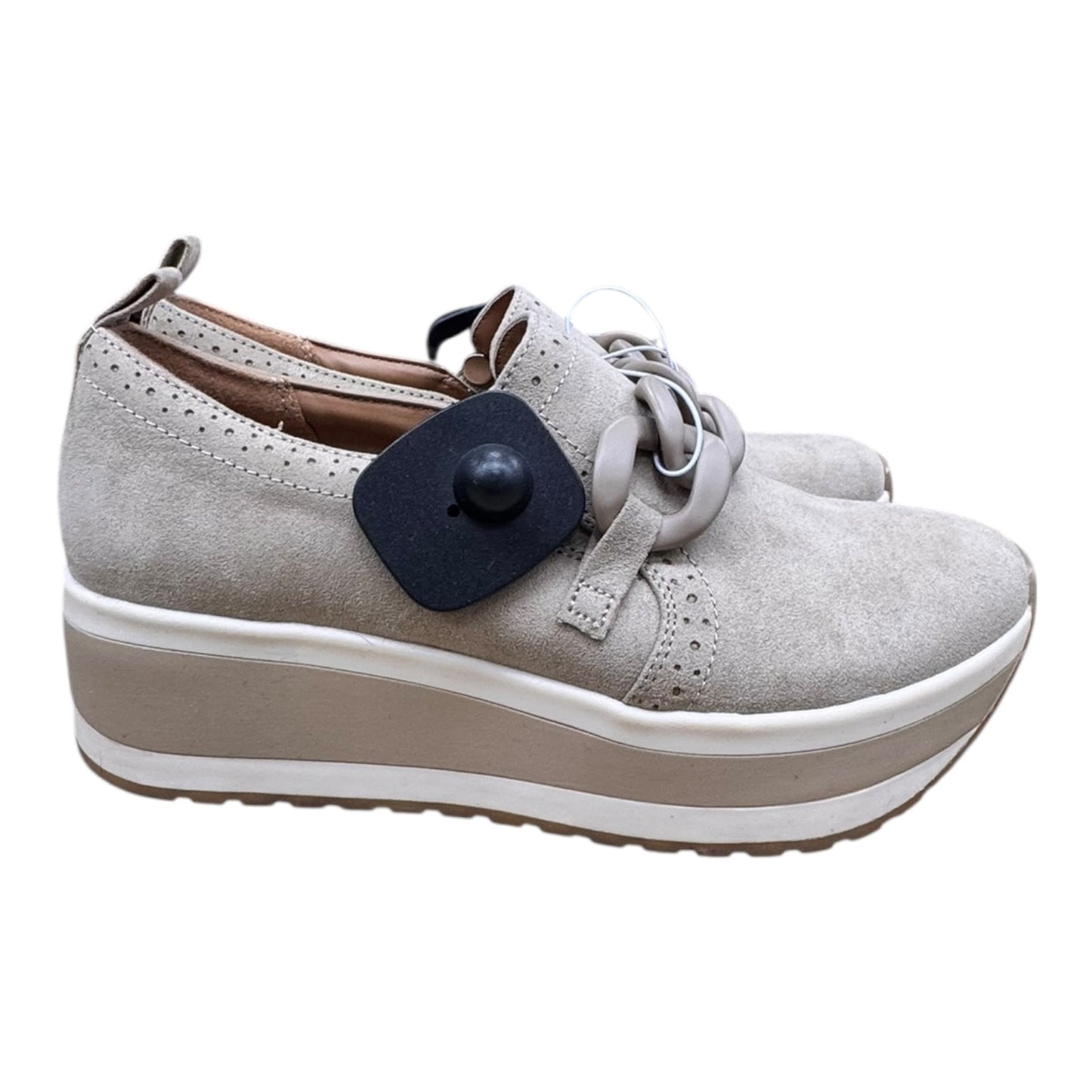 Shoes Heels Platform By Mad Love In Tan, Size:7.5