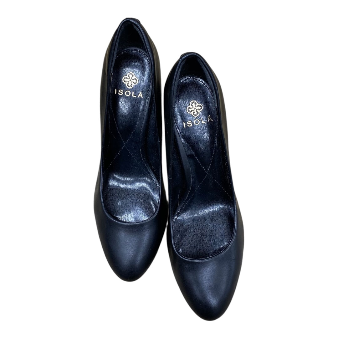 Shoes Heels Block By Isola In Black, Size:8.5