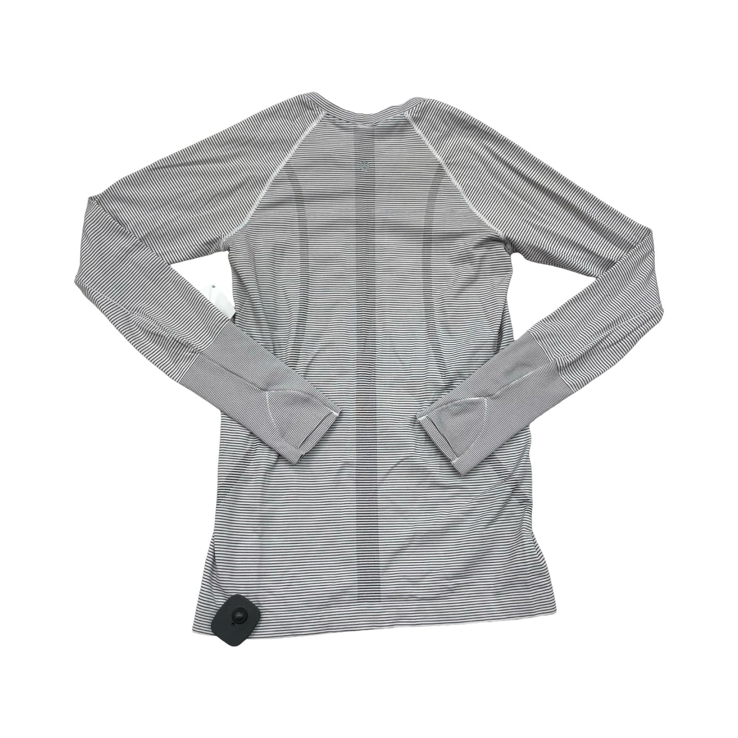 Athletic Top Ls Crewneck By Lululemon In Striped Pattern, Size:6