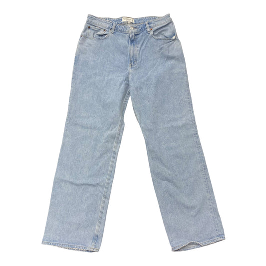 Jeans Straight By Abercrombie And Fitch In Blue Denim, Size:14