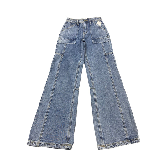 Jeans Wide Leg By Princess Polly In Blue, Size:2