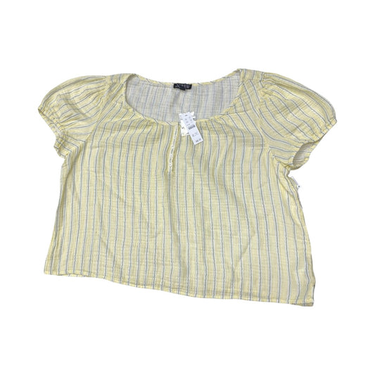 Top Ss By J. Crew In Yellow, Size:L