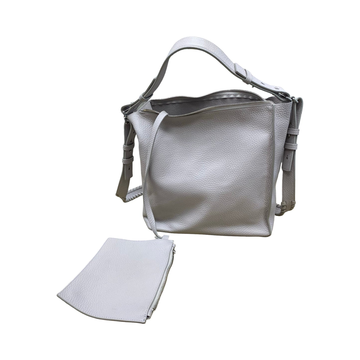 Handbag Designer By All Saints In Grey, Size:Medium