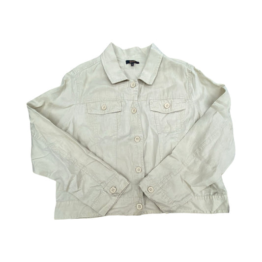 Jacket Shirt By Quince In Tan, Size:Xl