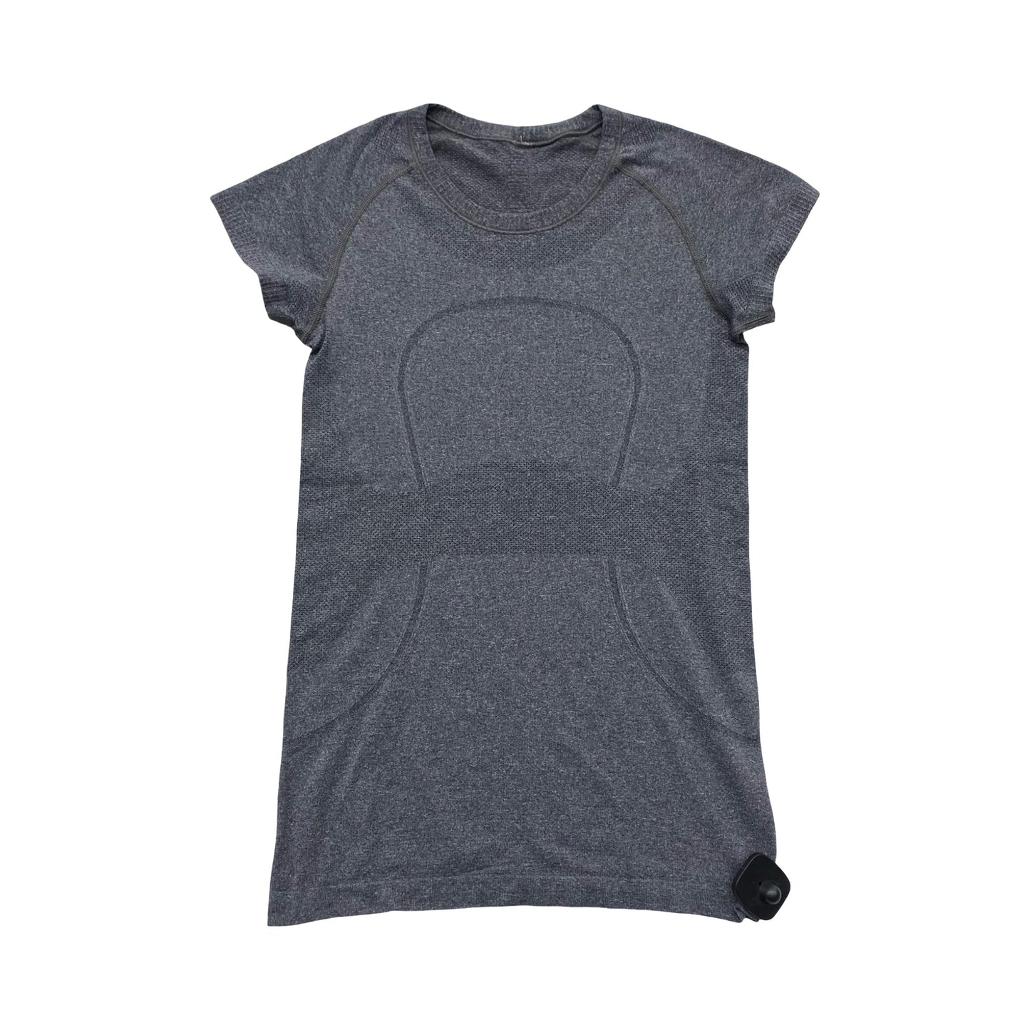 Athletic Top Ss By Lululemon In Grey, Size:6