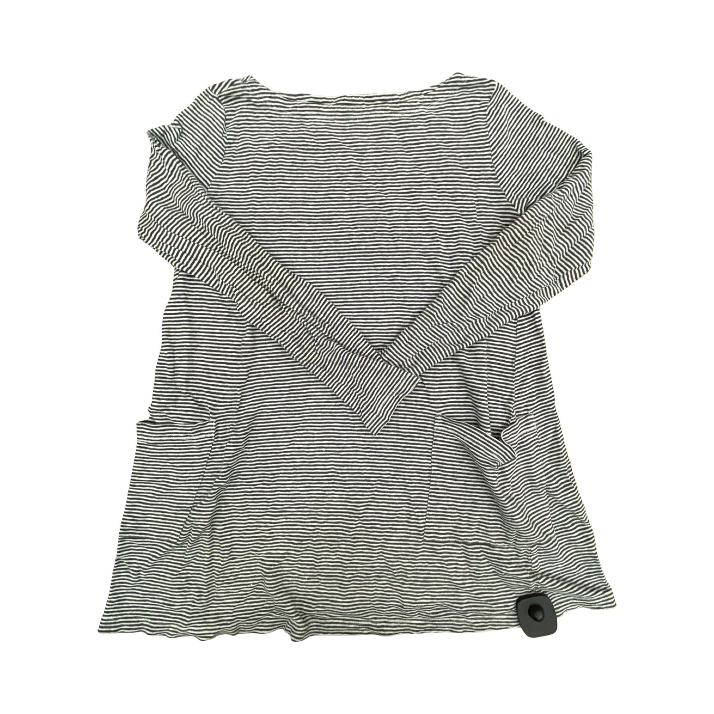Top Ls Designer By Eileen Fisher In Striped Pattern, Size:Xs