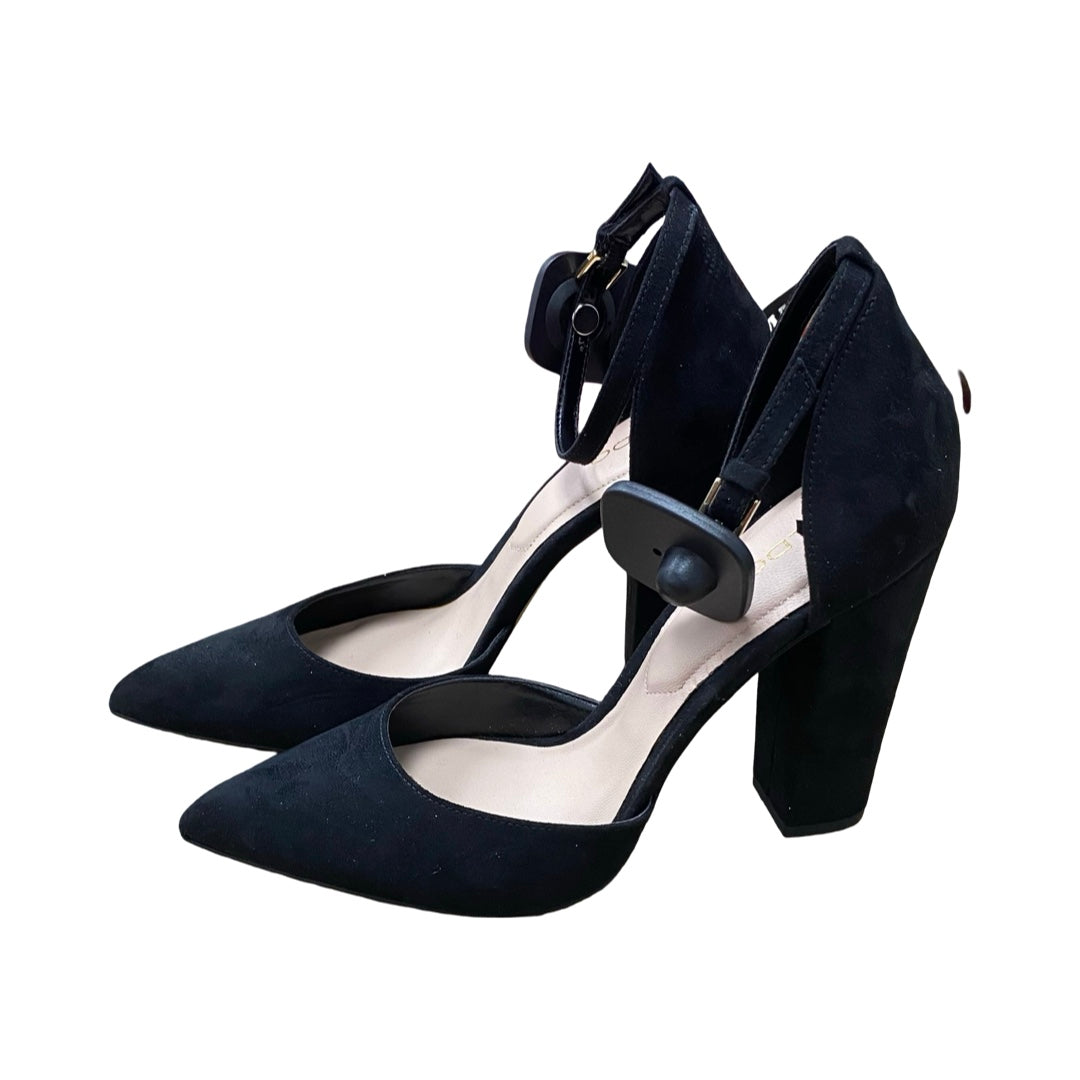 Shoes Heels Block By Aldo In Black, Size:8