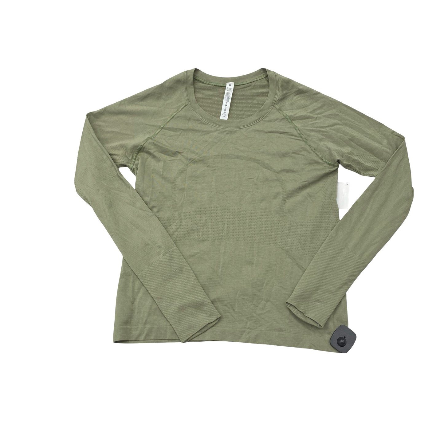 Athletic Top Ls Crewneck By Lululemon In Green, Size:10