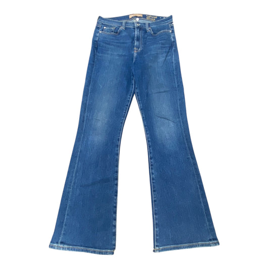 Jeans Boot Cut By 7 For All Mankind In Blue Denim, Size:6