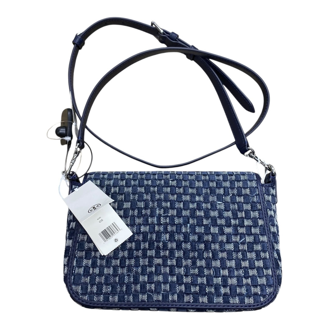 Handbag Designer By Tory Burch In Blue Denim, Size:Small