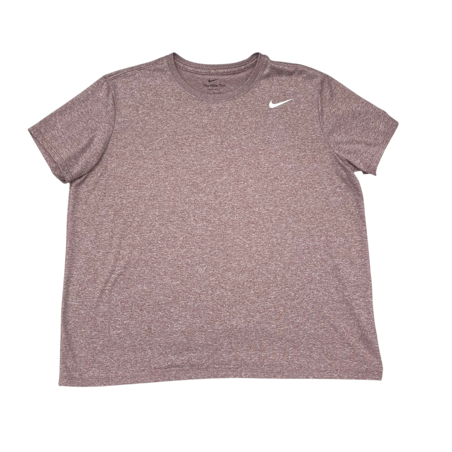 Athletic Top Ss By Nike In Mauve, Size:Xl