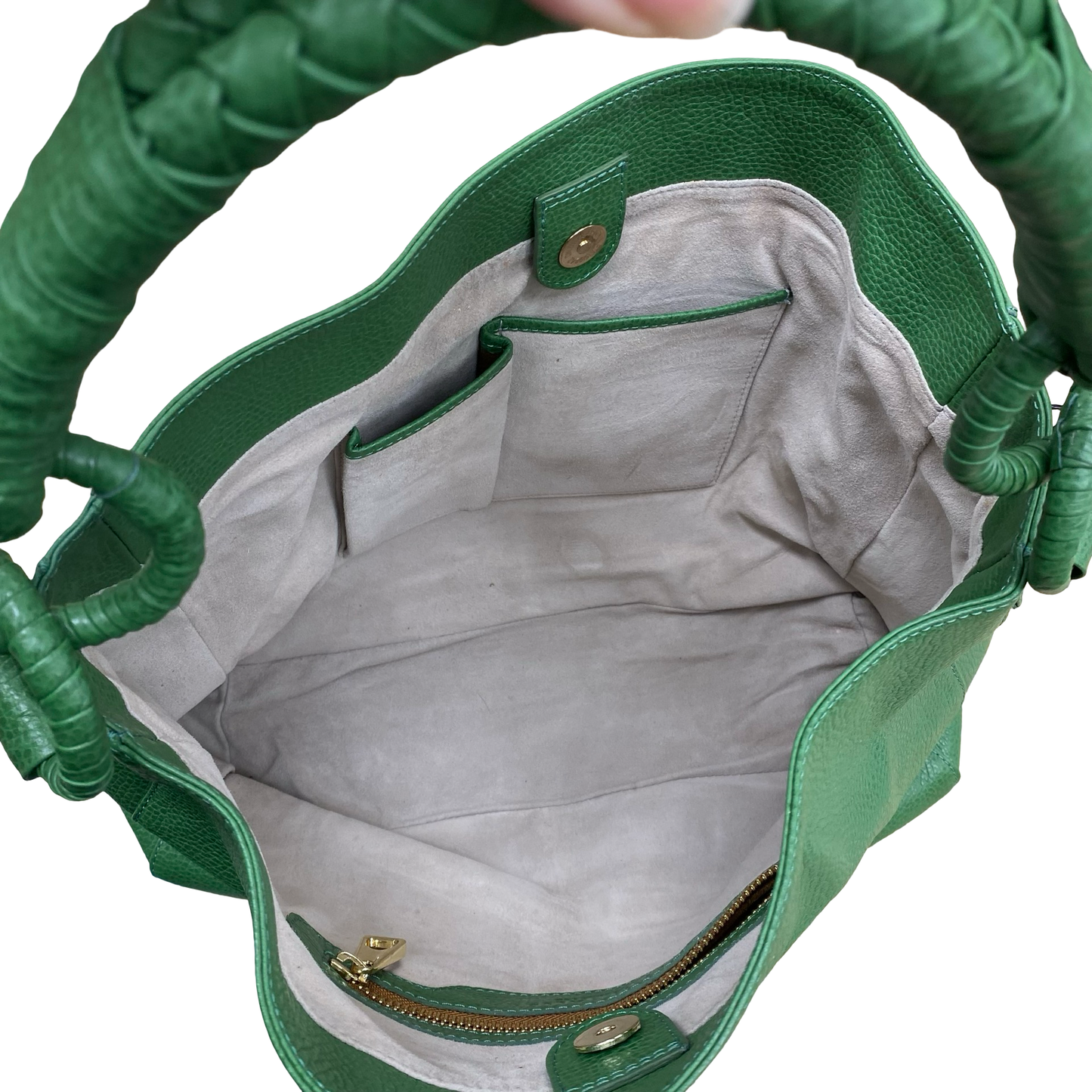 Handbag Designer By Alvin Valley In Green, Size:Large