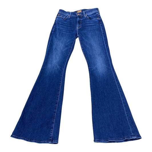 Jeans Flared By Mother In Blue Denim, Size:0
