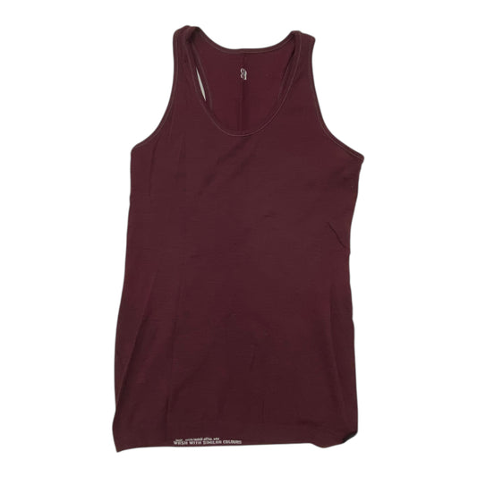 Athletic Tank Top By Sweaty Betty In Maroon, Size:M