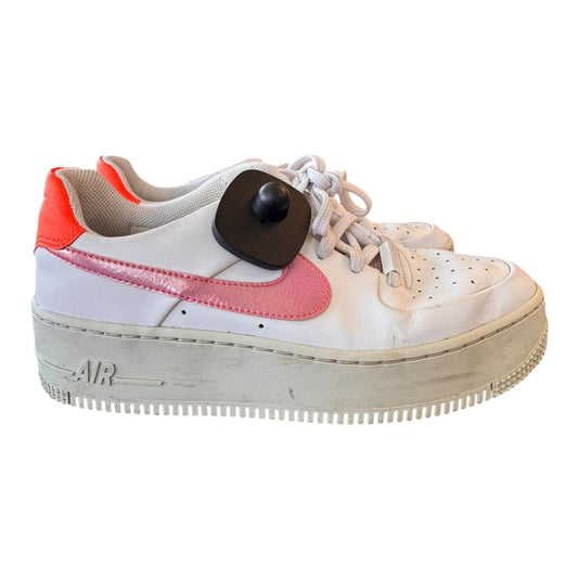 Shoes Sneakers Platform By Nike In Pink & White, Size:8