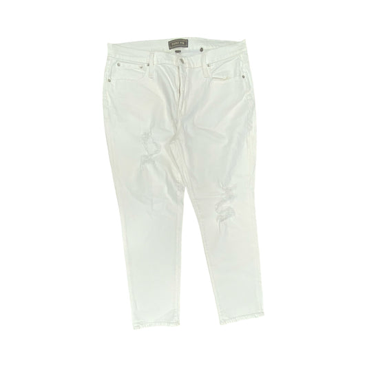 Jeans Boyfriend By Point Sur In White, Size:16