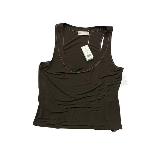 Top Sleeveless Designer By Tory Burch In Brown, Size:L