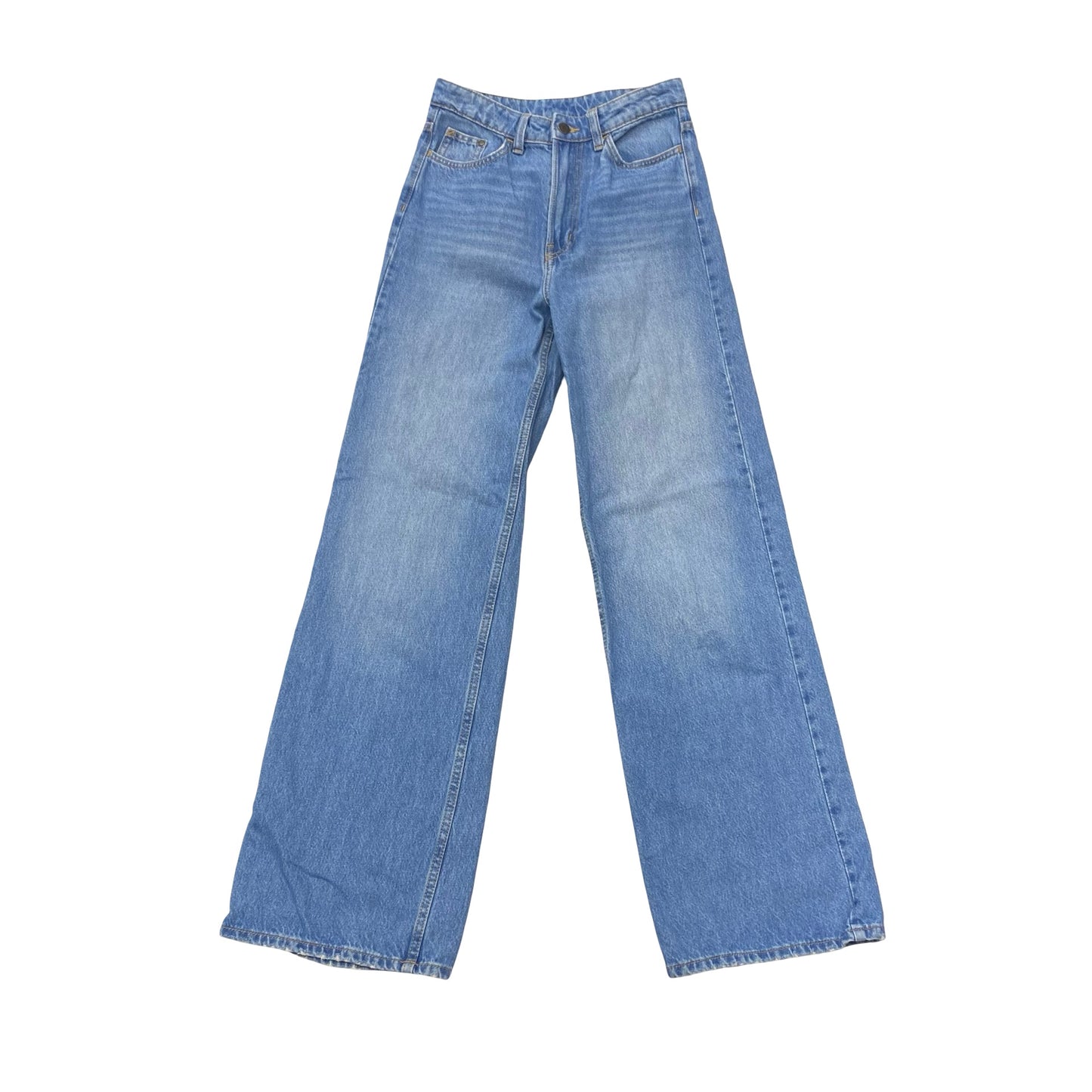 Jeans Wide Leg By &Denim In Blue Denim, Size:2
