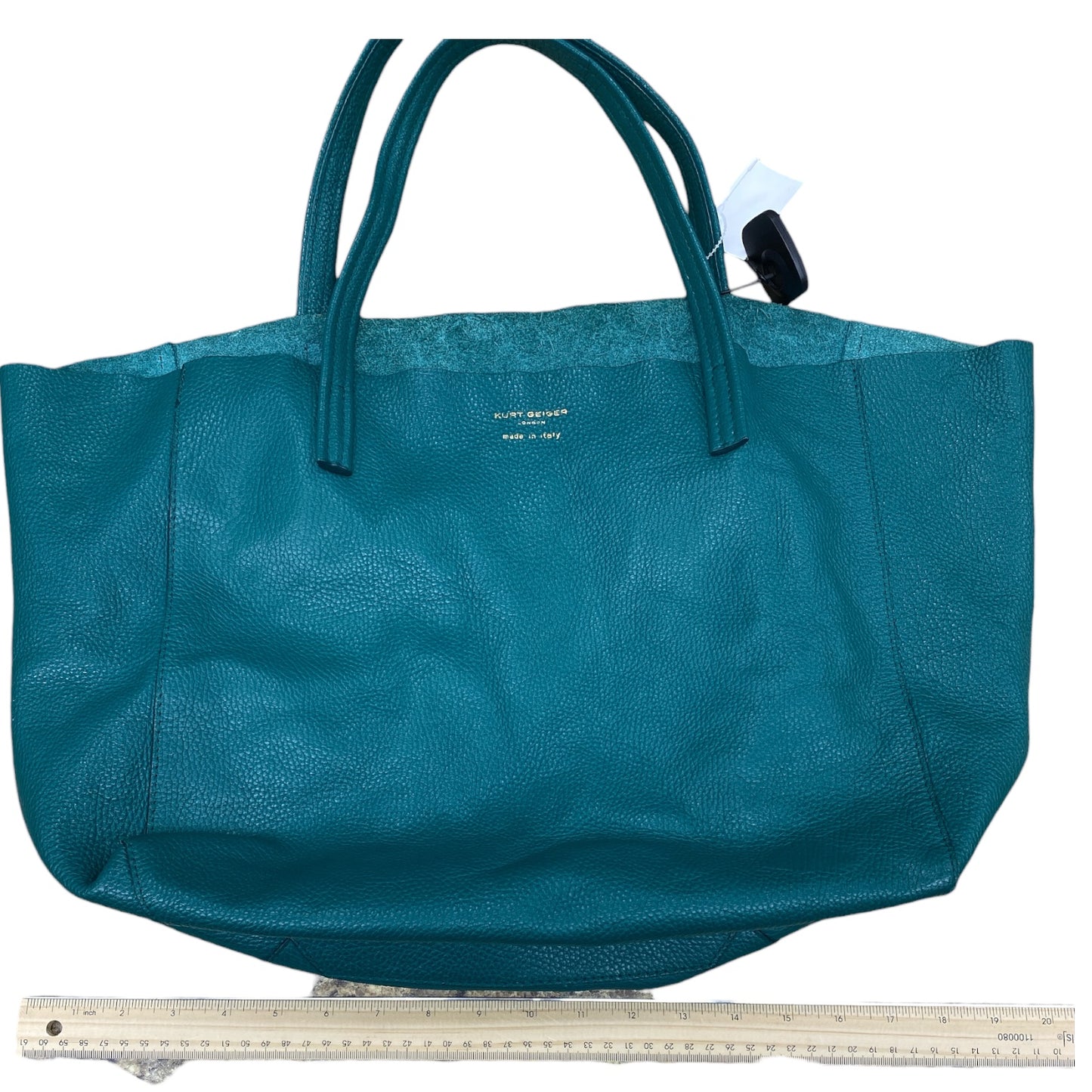 Handbag Designer By Kurt Geiger In Green, Size:Large