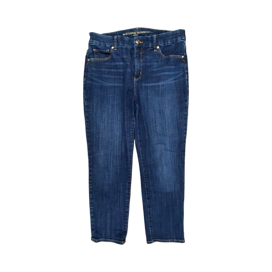 Jeans Boyfriend By Chicos In Blue Denim, Size:8