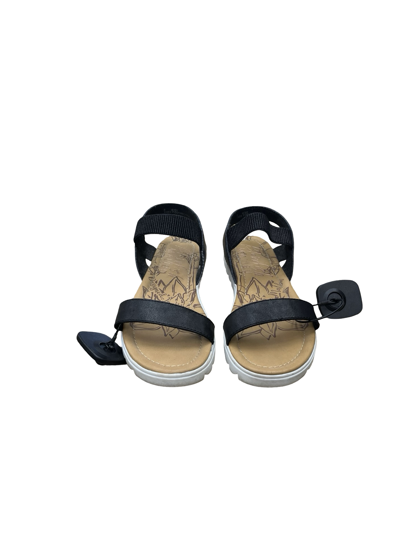 Sandals Flats By Blowfish In Blue & Brown, Size:5