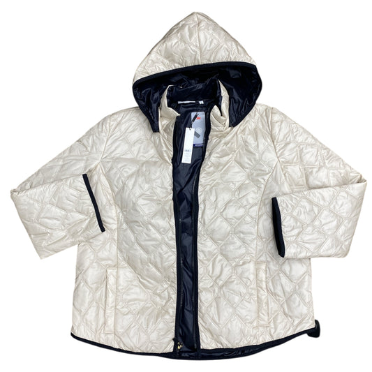 Coat Puffer & Quilted By Zenergy By Chicos In Tan, Size:Xl