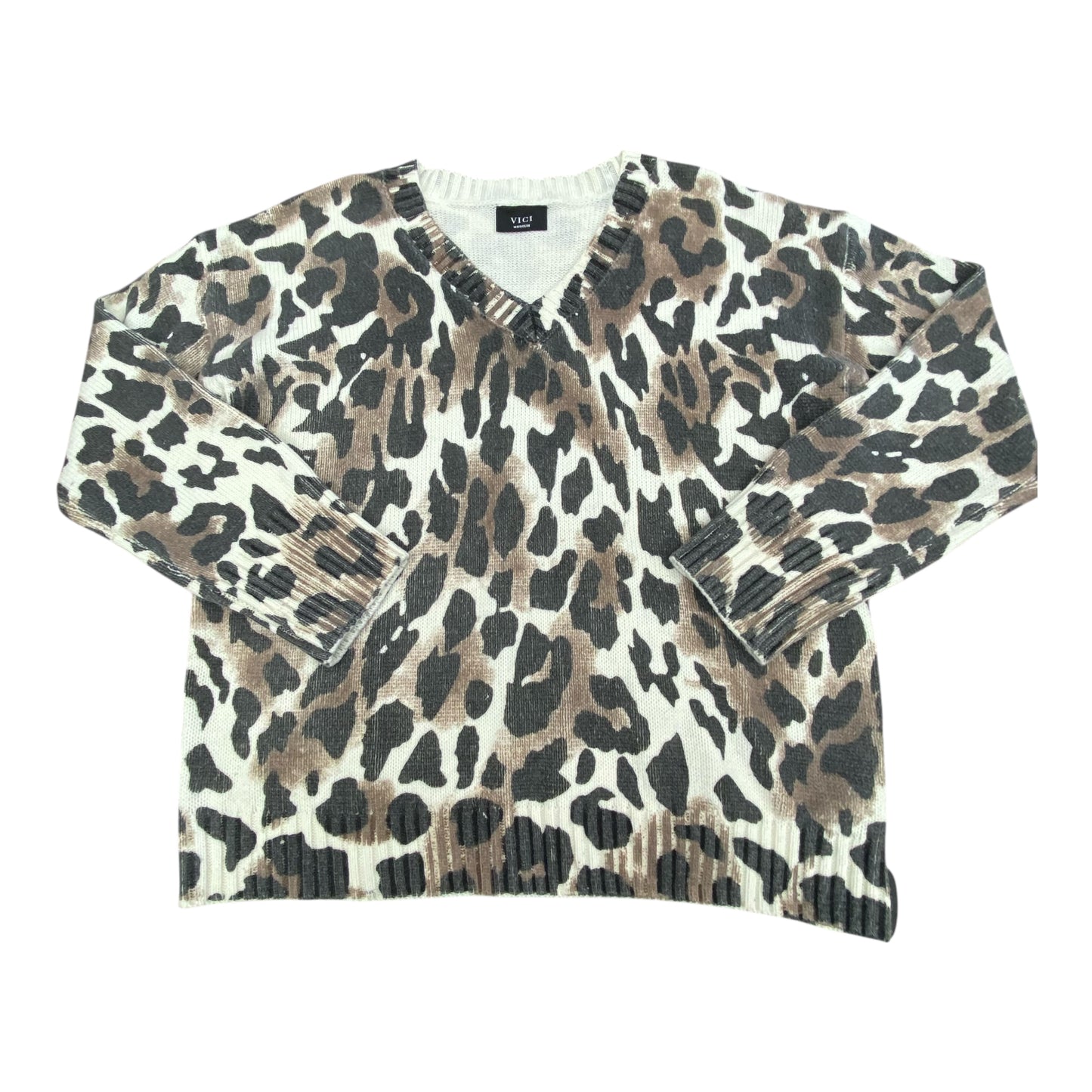 Sweater By Vici In Animal Print, Size:M