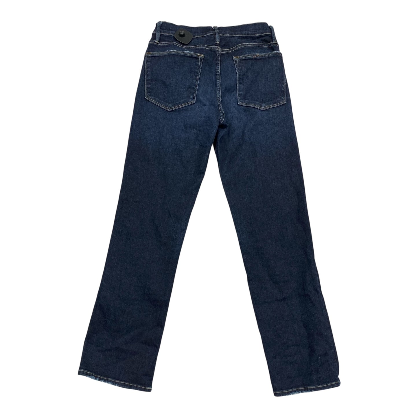 Jeans Straight By Frame In Blue Denim, Size:4
