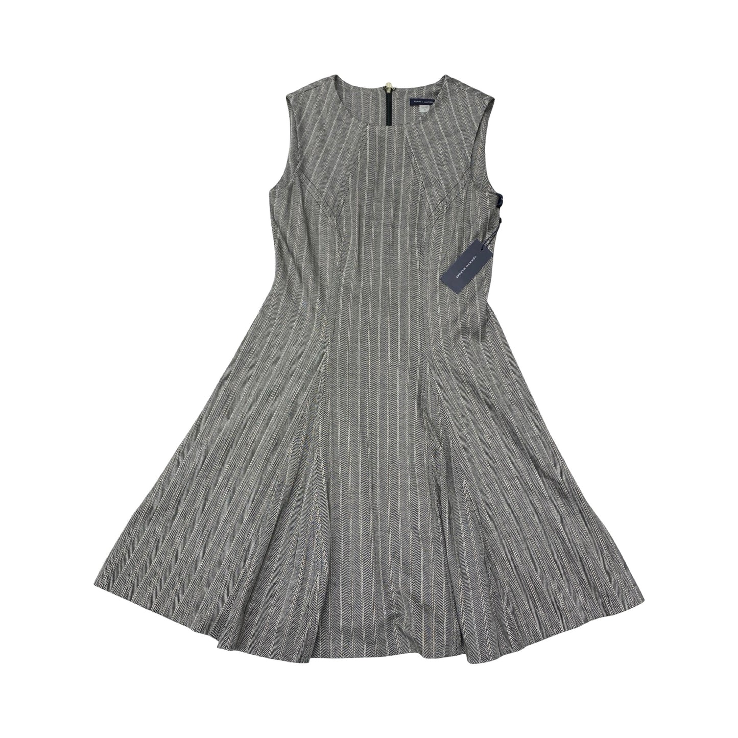 Dress Casual Midi By Tommy Hilfiger In Striped Pattern, Size:8