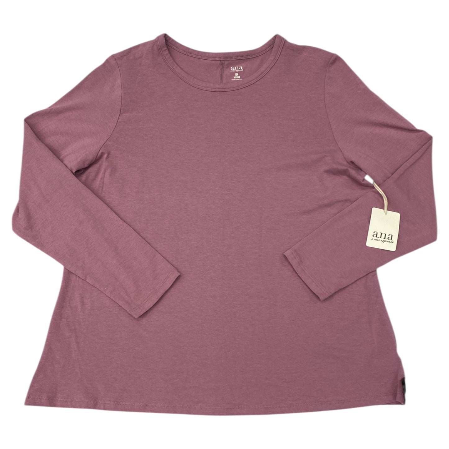 Top Ls Basic By Ana In Pink, Size:L