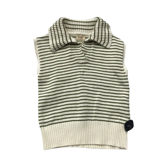 Top Sleeveless By Elie Tahari In Cream & Green, Size:Xs