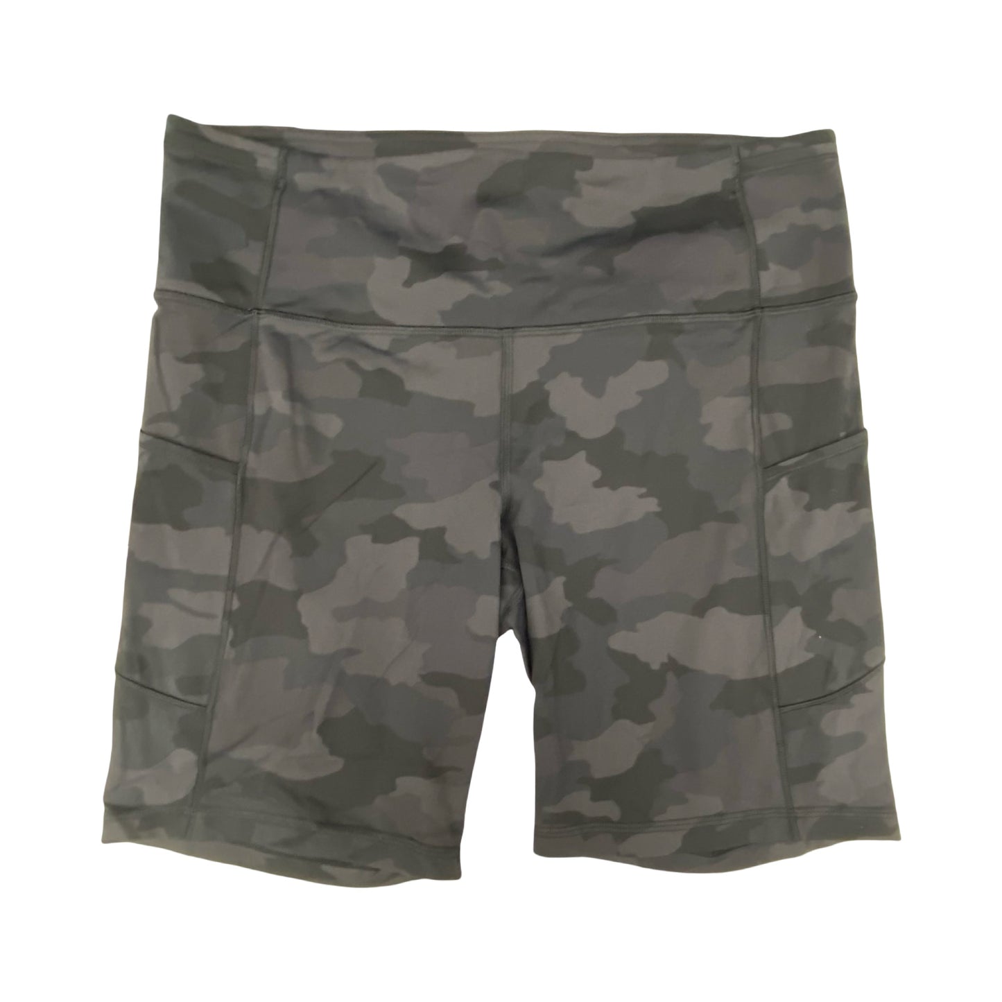 Athletic Shorts By Lululemon In Camouflage Print, Size:12