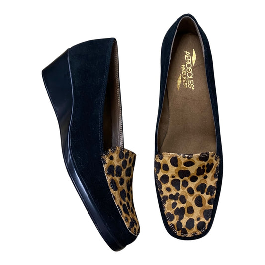 Shoes Heels Wedge By Aerosoles In Animal Print, Size:8.5