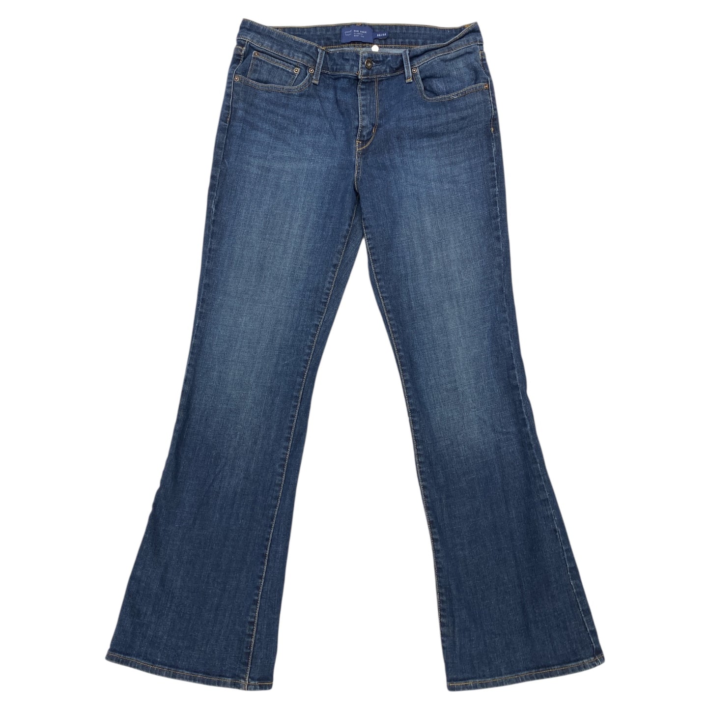 Jeans Boot Cut By Lee In Blue Denim, Size:12