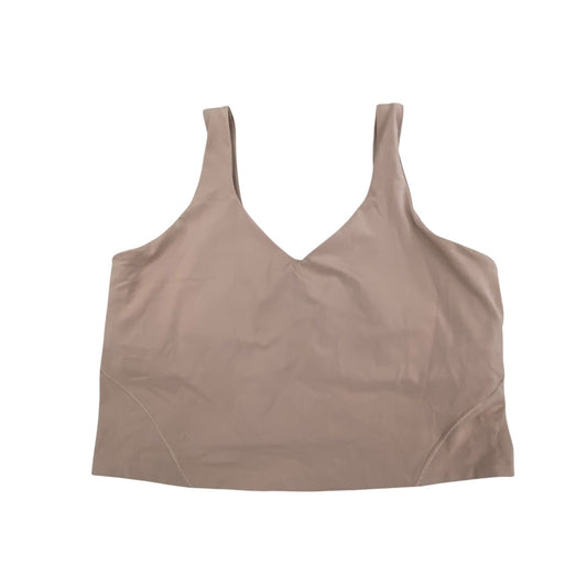 Athletic Tank Top By Lululemon In Brown, Size:16