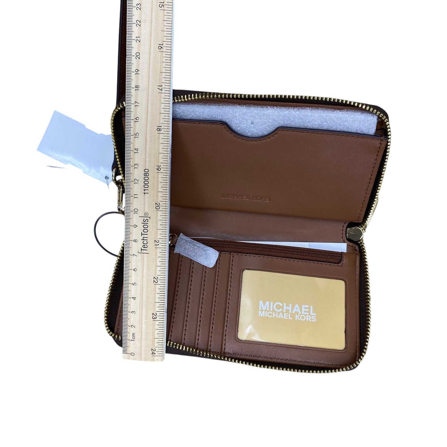 Wallet Designer By Michael Kors In Brown, Size:Large