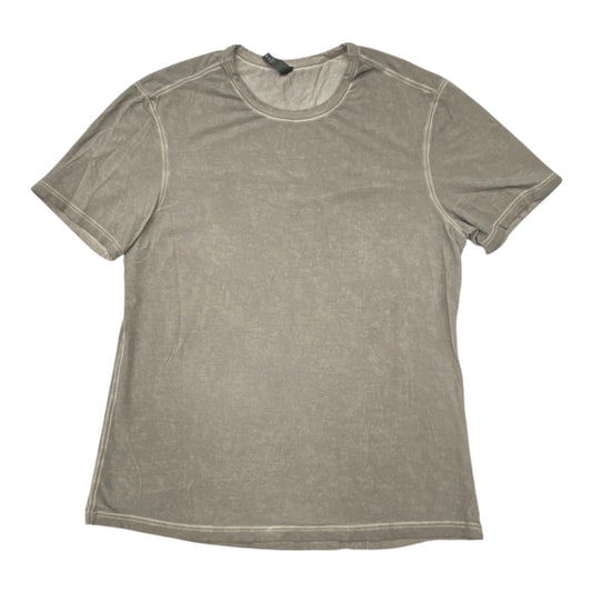 Athletic Top Ss By Lululemon In Grey, Size:L