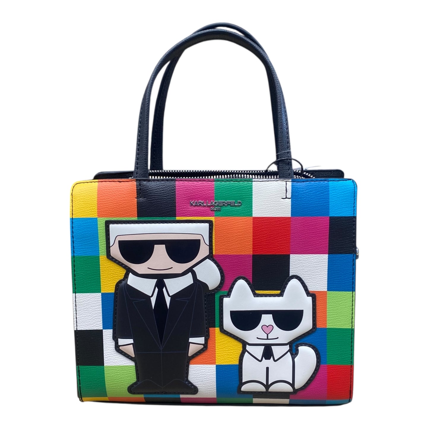 Handbag Designer By Karl Lagerfeld In Multi, Size:Medium