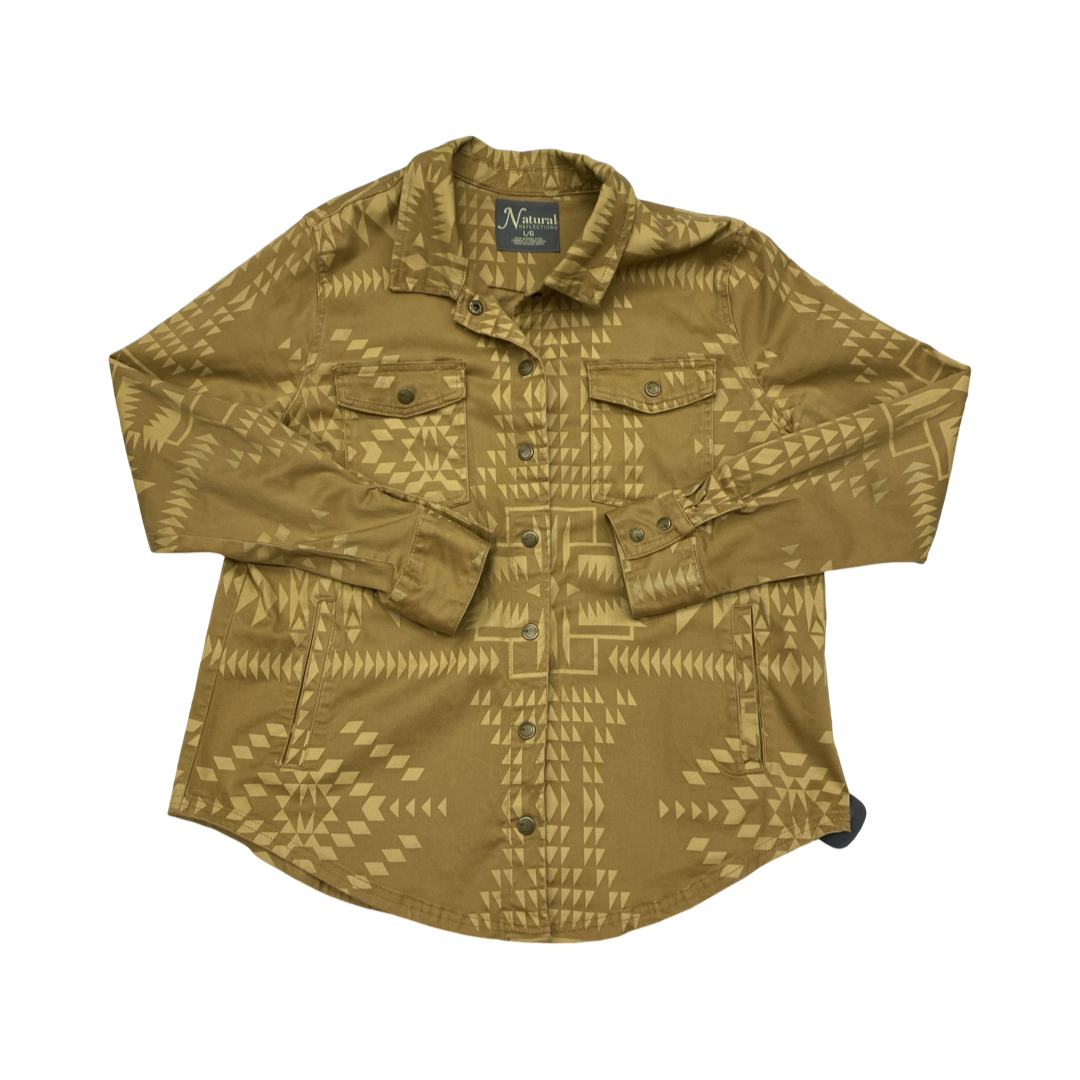 Jacket Other By Natural Reflections In Yellow, Size:L