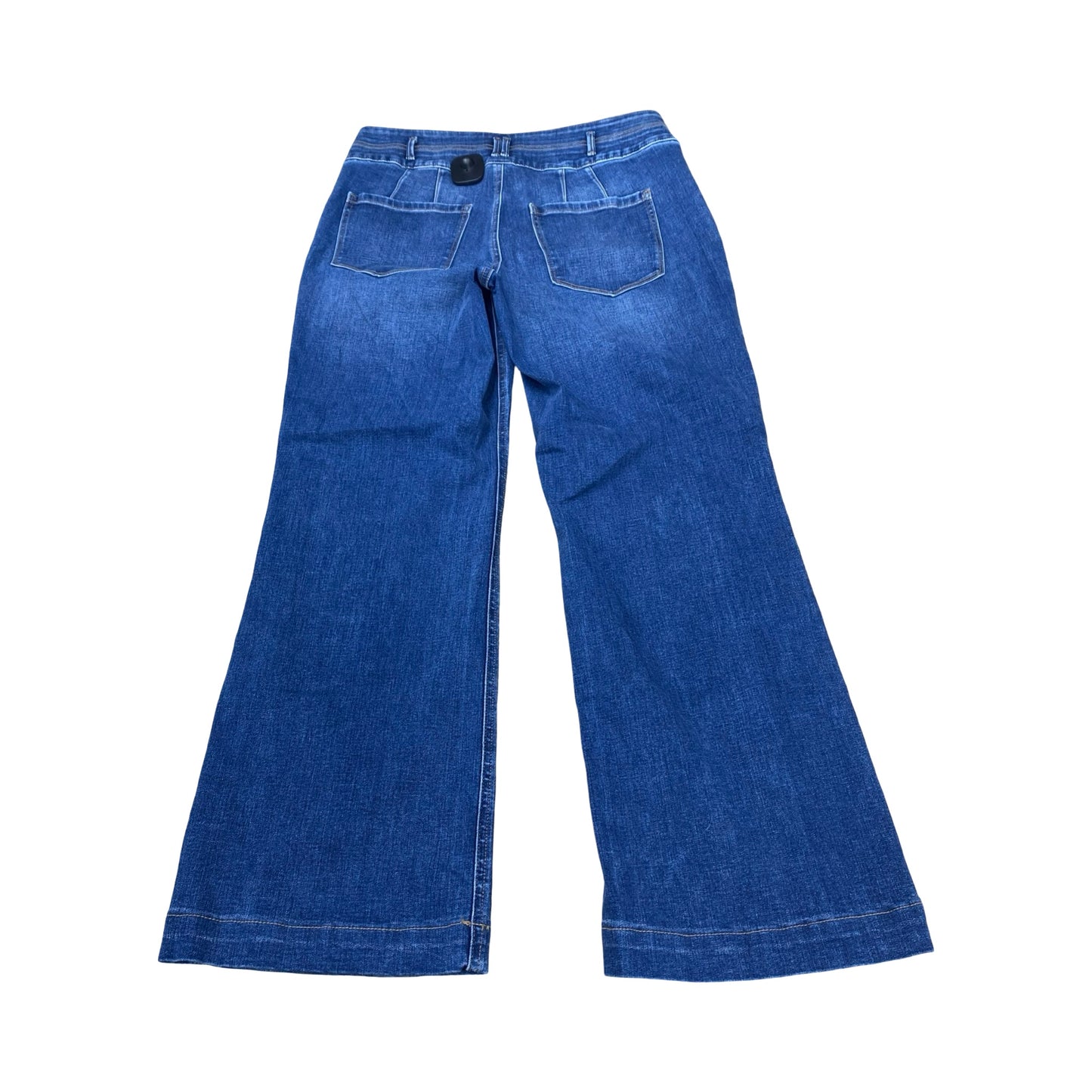 Jeans Wide Leg By White House Black Market In Blue Denim, Size:8