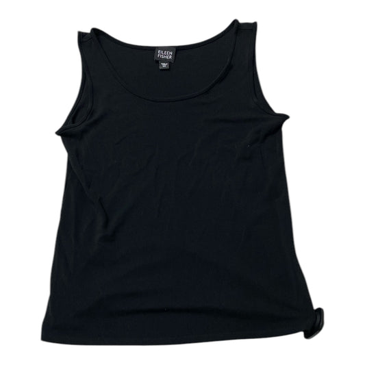 Top Sleeveless Designer By Eileen Fisher In Black, Size:Xs